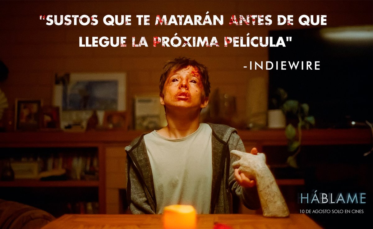 DiamondFilmsArg's tweet photo. La crítica internacional eligió a HÁBLAME como la película de terror del año 🕯️  Este Jueves vas a poder vivir el terror por vos mismo ☠️  https://t.co/ZeF0AfpusX https://t.co/7b0mhui8Nk