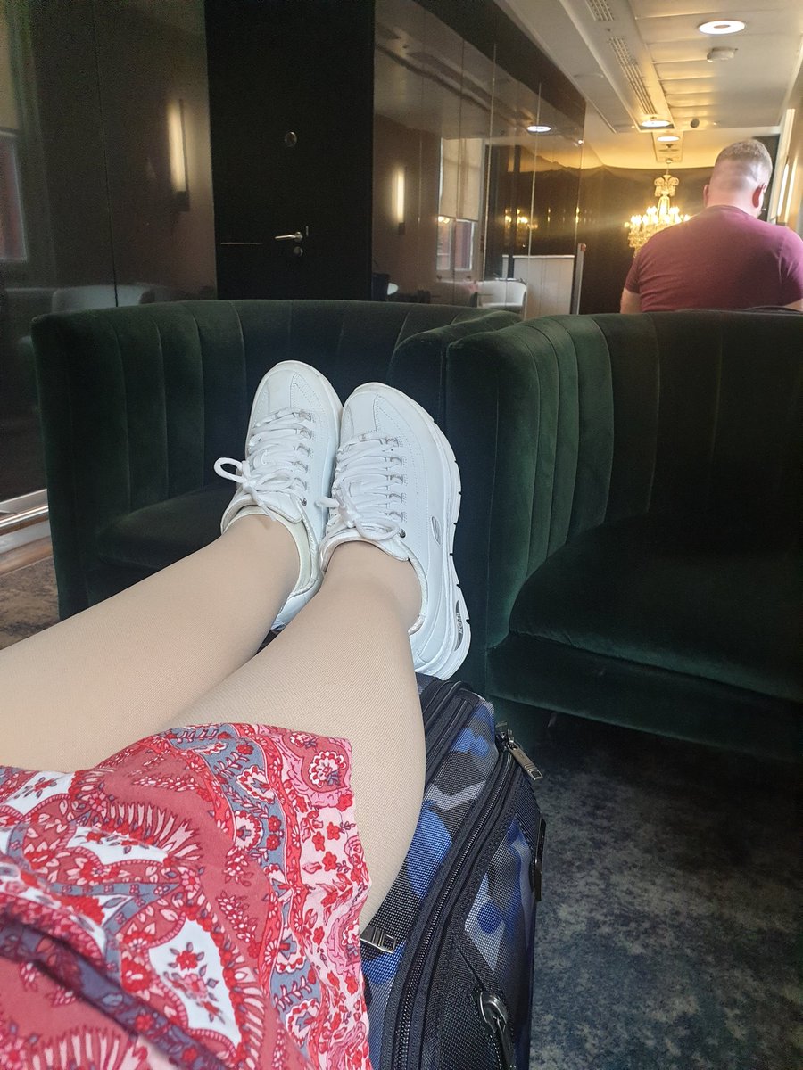 KateFrstr's tweet photo. Having presented on travel tips for #lipoedema #lipedema &amp; compression wearers last week @LipoedemaUK, I'm practicing what I preach: compression, @DermaSilk socks &amp; Sketchers, elevating before @EurostarUK #9152 to Amsterdam.

#TrainsNotPlanes relaxing way to travel! https://t.co/lwuChNk8fG
