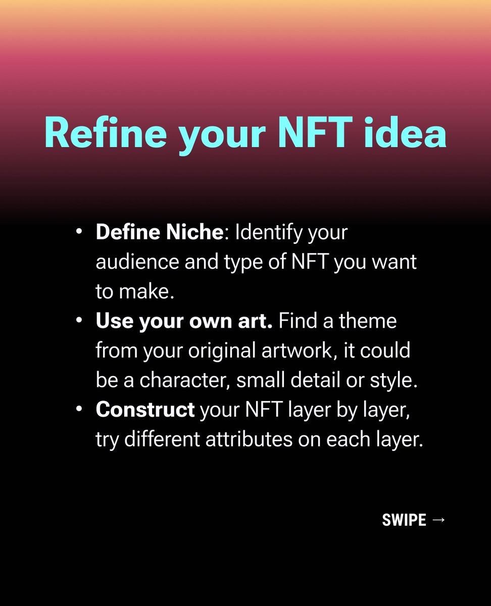 SwopX3's tweet photo. #SwopX its #sales #guide to #NFT #Creators #Artrists #EDU https://t.co/Qw1oIwqeKi