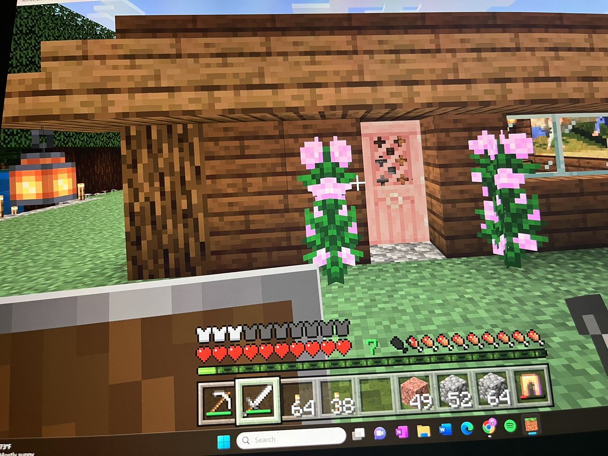 katiesmith417's tweet photo. My boyfriend’s green flag is that he’s turning our Minecraft home into a Barbie dream house @CHGRFF https://t.co/Q01v2zeZ8c