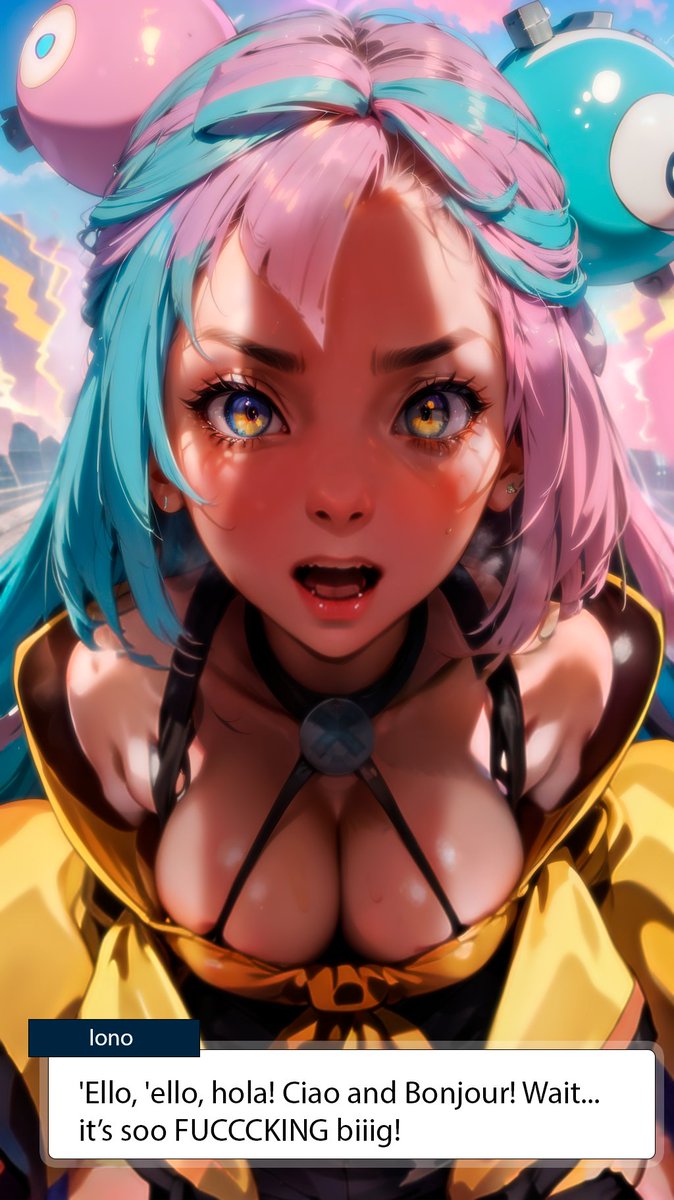 rorifox_ai's tweet photo. Iono: Breaking `ews! Raikou is long as fuck!
#AIイラスト #ポケモン #pokemonpresents https://t.co/ilUxZO8kOL