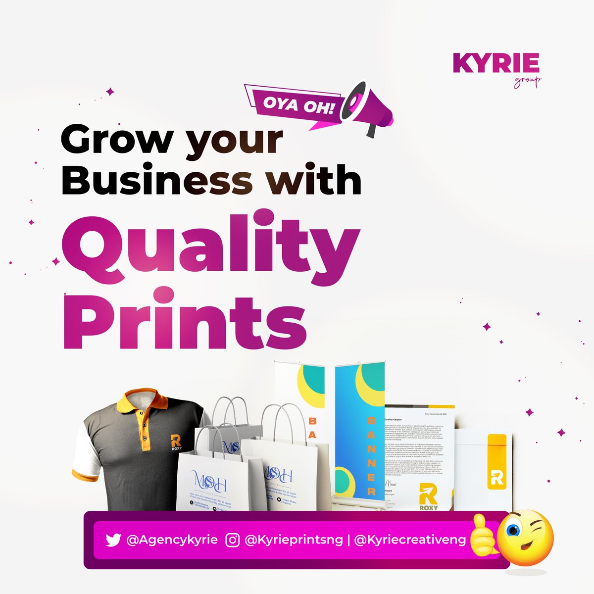 AgencyKyrie's tweet photo. @47kasz Factss bro

Reach out to us for your quality printing and branding services today https://t.co/qYBb7wa777