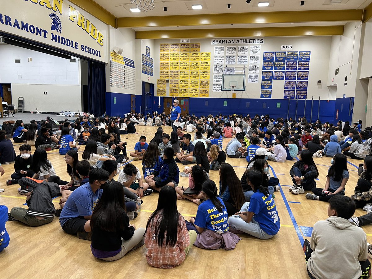 Welcome 6th graders and new students to Sierramont! It’s WEB day - Where Everybody Belongs!  We are so glad you are here! #spartanpride #busdpride #WEB