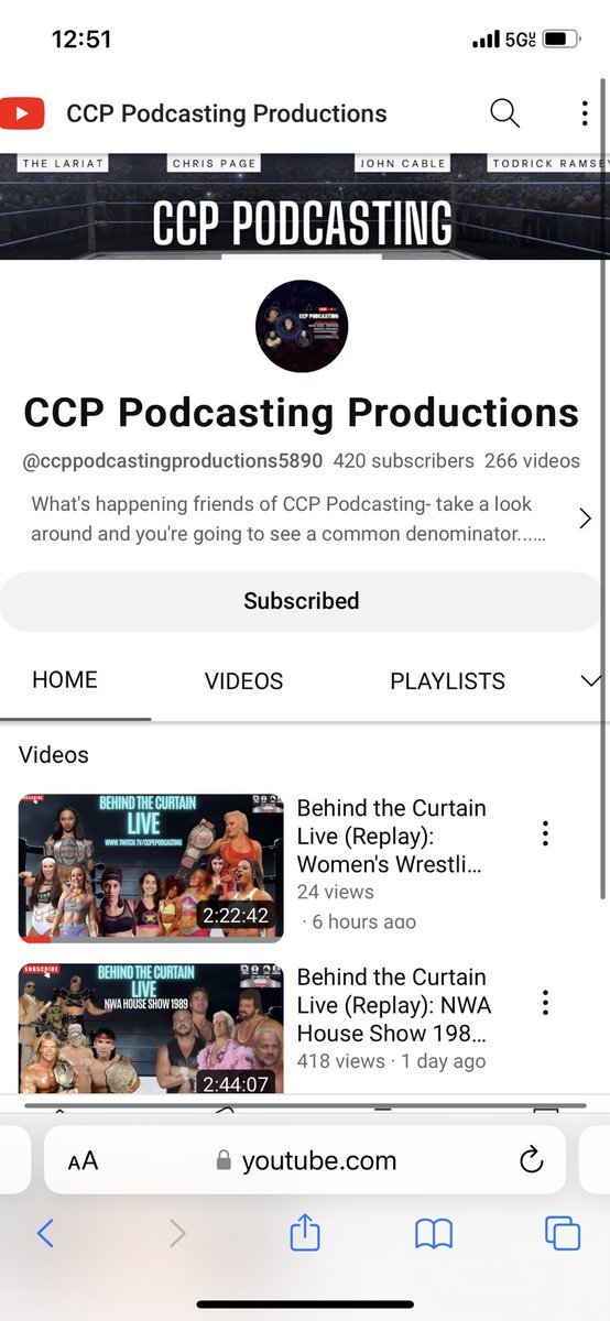 In 4 months we’ve grown to 420 subscribers from 32, from 100 hits a month to 10,000, 1.4 million impressions for a passion project. I speak for myself, <a href="/TaborTodrick/">tσdríck tαвσr-rαmsєч</a> @ThunderProWre1 and John when I say thank you to those who continue to support and join us on our journey to 1,000