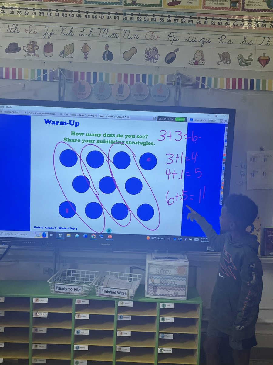 Learning from each other during Math Talks! One student said “That was a smart strategy. I’m going to do that next time.” This is what it’s all about! @apsupdate @MorrisBrandonES @BrandonIBPYP