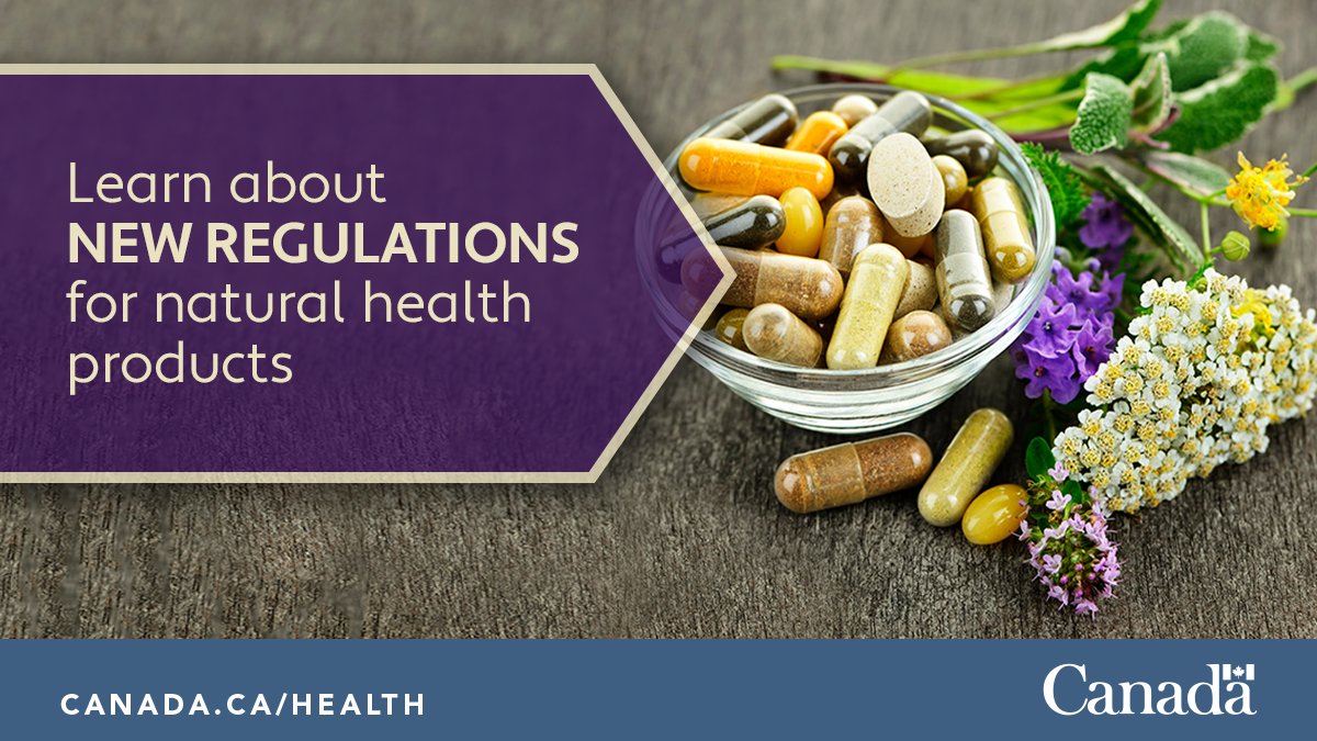 GovCanHealth's tweet photo. As a result of new legislative changes, Health Canada will be able to take stronger action when serious health or safety issues are identified with #NaturalHealthProducts on the market. 
Find out more: https://t.co/lc4aQjBcVA https://t.co/sROnR884Ix