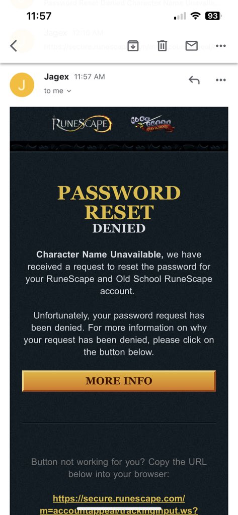 chrisgreen1096's tweet photo. @JagexSupport my request keeps getting denied please someone help me acc name is Bearsfan54 https://t.co/ROvJhcL5vR
