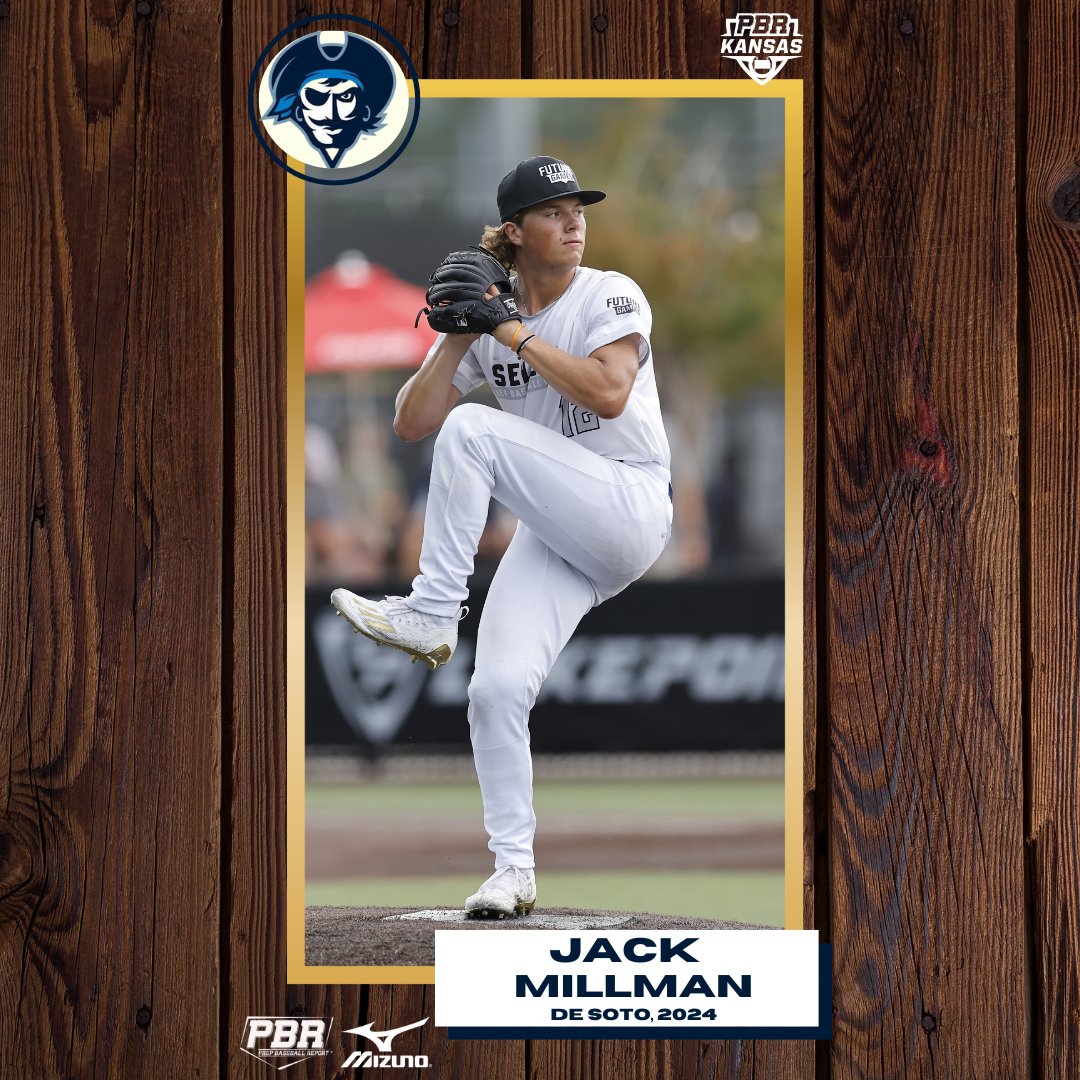PrepBaseballKS's tweet photo. RHP/3B Jack Millman (De Soto, 2024) commits to Iowa Western

Jack was a member of Team Select at the 2022 Future Games and is ranked 16th in the state’s 2024 class

@jackwmillman 
@DeSotoWildcats 
@reiverbaseball 
@prepbaseball 

👤PROFILE: https://t.co/RDfIGWCSFT https://t.co/EunGXgleK5
