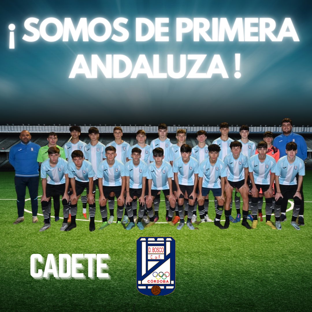don_bosco_cf's tweet photo. 🔊NOTICIA 🔊
En la mañana de ayer desde la federación nos dieron la gran noticia que nuestro equipo de 2 And. Cadete dirigido por Oscar y su cuerpo técnico ha ascendido a Primera Andaluza 
Enhorabuena a todos por el esfuerzo que aquí se ve reflejado💙🤍
#DBCF https://t.co/FsNRBp1m6d