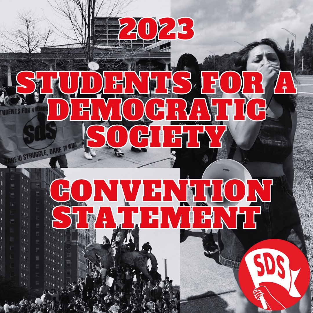 National SDS tweet media