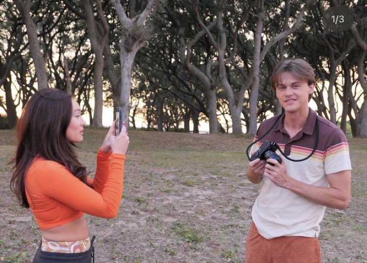 isabelsconnie's tweet photo. chris and lola taking pictures of each other has got to be one of my favorite genres of photos https://t.co/V3aMqNbbqO