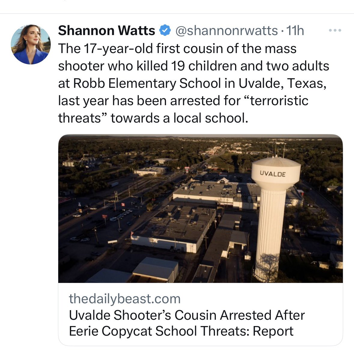 drdave1999's tweet image. The 17-year-old cousin of the Uvalde shooter— while out on probation and drunk— threatened to commit a copycat crime against a local school.

Q: Outside of being cousins, what’s the connection between the two?

A: They’re Texas MAGAts, of course. The pride of the No Star State.