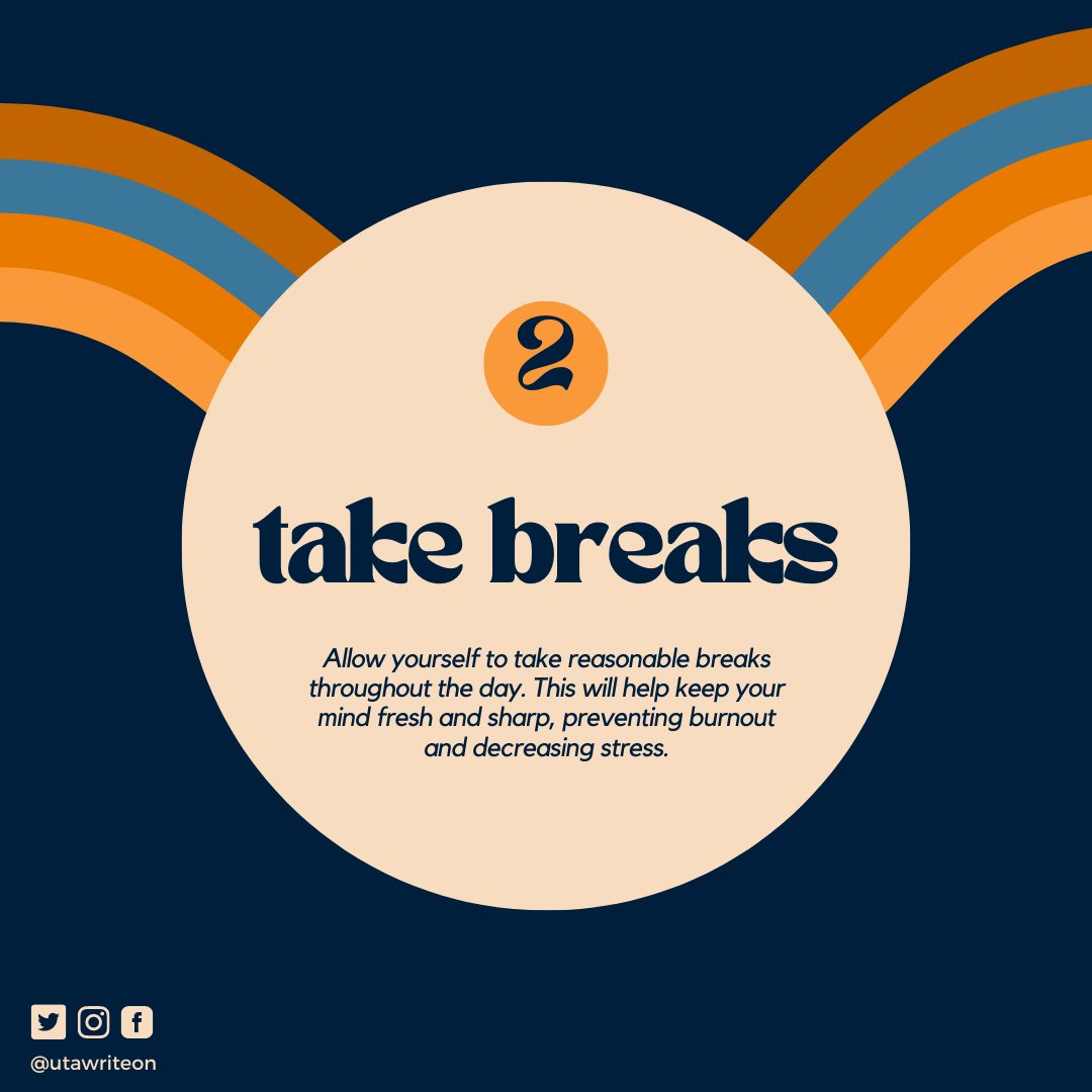 UTAWriteOn's tweet photo. Managing more than one task this summer? Check out our tips for how to manage your time effectively. Our consultants can help you create a plan for prioritizing work and getting projects done. #uta #graduatesupport #academicsupport #gradschool #finalexams https://t.co/oKc31DhefA