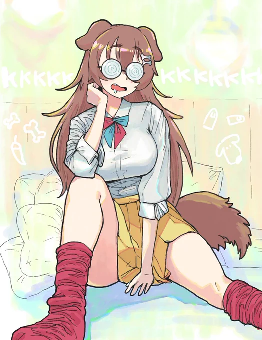メガネ差分です #できたてころね