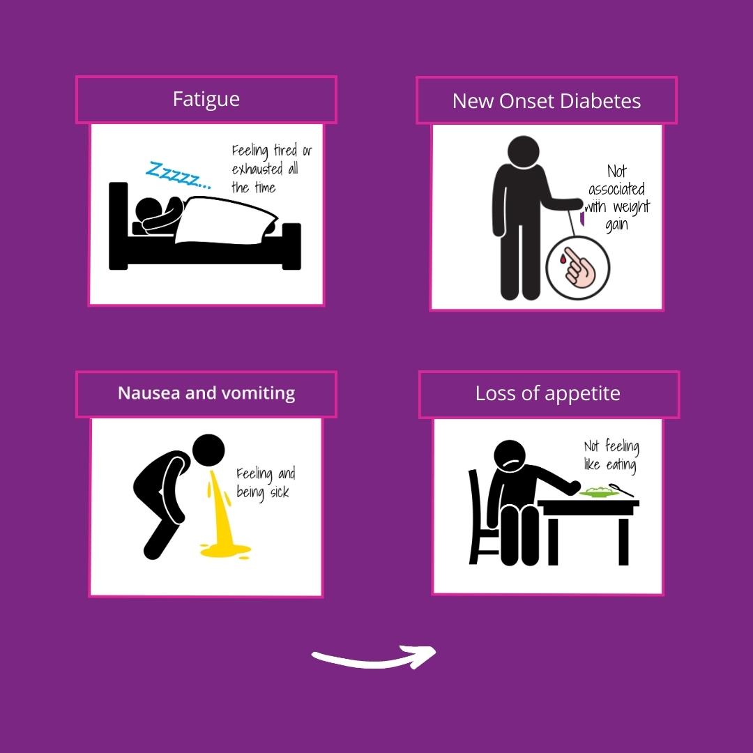 OfficialPCA's tweet photo. ❗Early diagnosis of pancreatic cancer is crucial.

⬇️ Symptoms include:
🟣 Jaundice
🟣 Upper abdominal pain
🟣 Loss of appetite 
🟣 Indigestion
🟣 Nausea and vomiting 
🟣 Fatigue

Find out more on our website 👉 https://t.co/dcd3l7hA8Y

Retweeting could save a life. 💜 https://t.co/a8M9NwP11i
