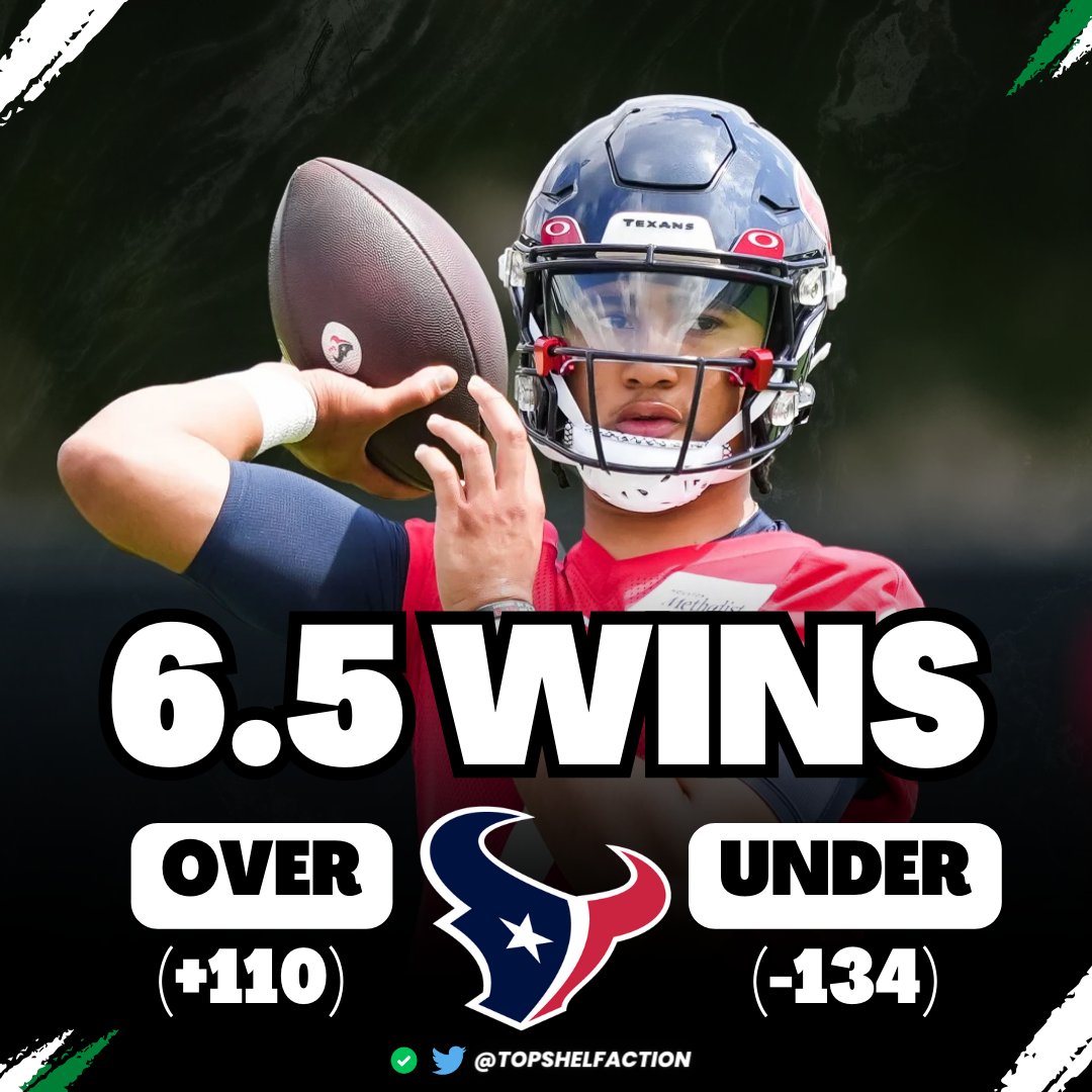 TopShelfAction's tweet photo. ๐๐ฎ NFL Win Total Predictions ๐๐
๐ฅ Can Houston exceed expectations in the 2023 season?
๐ค Will the Texans go over or under 6.5 wins this year?
Like & Quote YOUR pick ๐๐
#TopShelfAction๐ฅ
#WeAreTexans
#OverUnderBets
#NFLTwitter
#GamblingTwitter https://t.co/DZ0FE1bEuY
