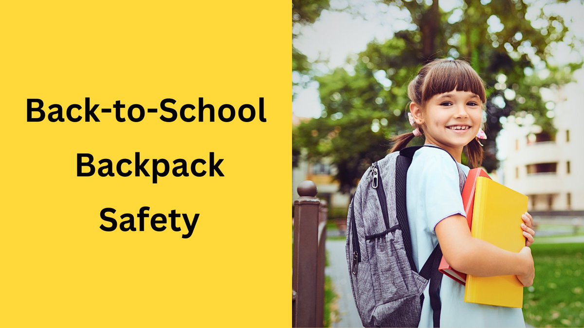 Check out our 7 tips for #backtoschool #backpack safety: bit.ly/back-to-school…

#back2school #backtoschool2023 #schoolbackpack #ergonomoicschoolbag #schoolbag #bookbag #backtoschoolsupplies #backtoschooltips #backtoschoolready #backtoschoolprep #backtoschoolessentials