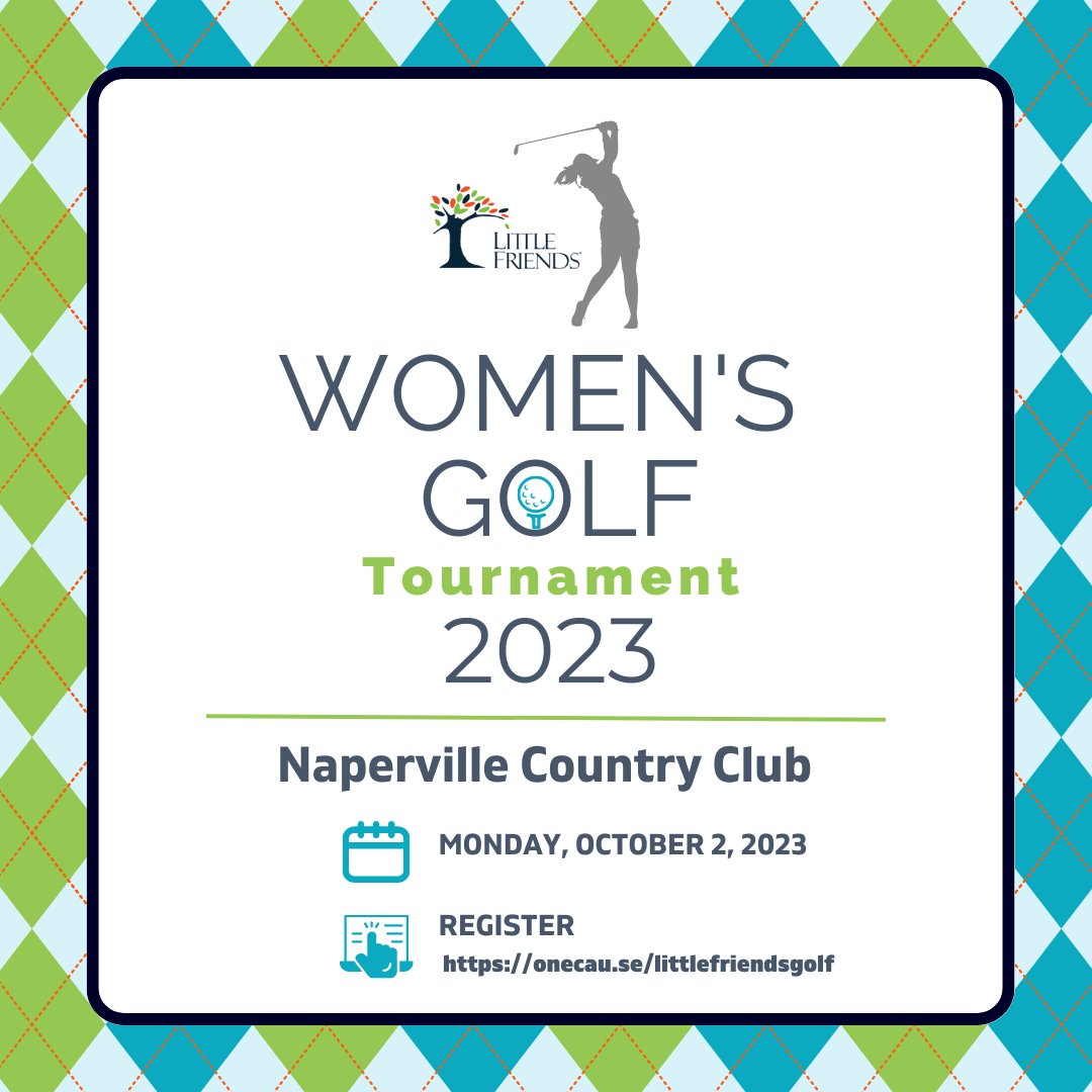 Join us for the inaugural Little Friends Women’s Golf Outing on Monday, October 2, 2023, at Naperville Country Club.  Preregistration is required.  You can find more information here bit.ly/3Km0Y6N