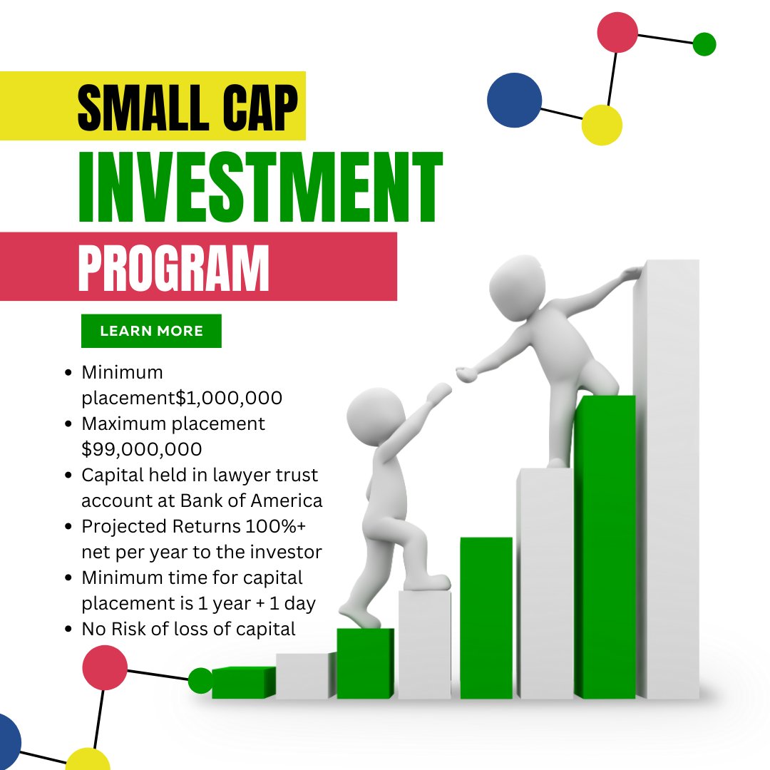 🚀 Discover Big Potential in Small Caps! 📈💎 Unleash the power of small-cap investments with our program. 📊 Don't miss out on high growth opportunities. Invest smart, invest small! 

Visit Our Website: creativeglobalfundingservices.com/cfg/

 #SmallCapGains #InvestWisely 
#SmallCapInvesting
