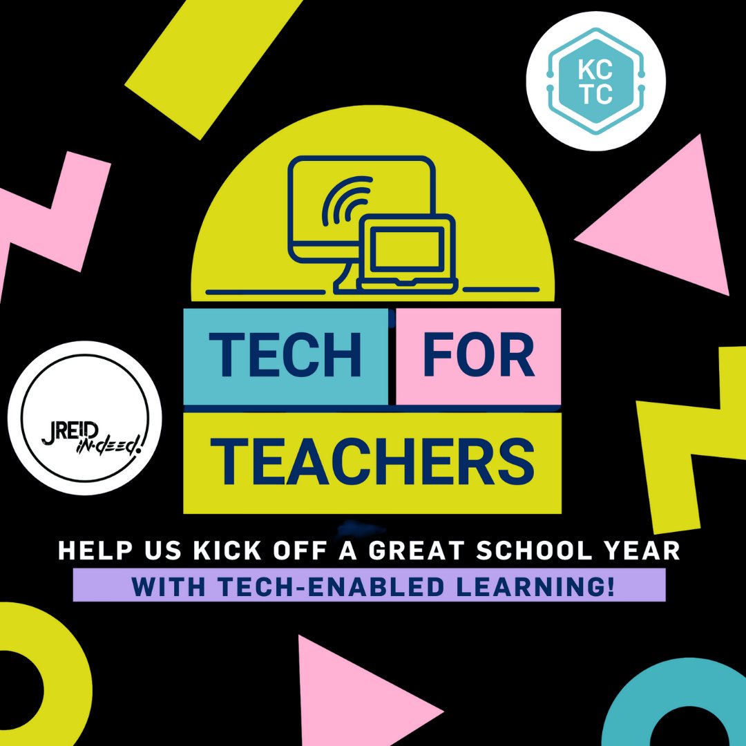 The KC Tech Council launched the Tech for Teachers program and is now teaming up with JReid InDeed to provide classrooms with tech-enabled learning. Support the cause today: kctechcouncil.com/tech-for-teach…