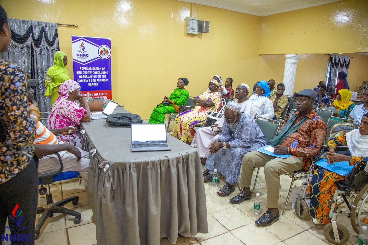 NHRCGambia's tweet photo. #Day10
#CEDAWConcludingObservations
#Popularisation
@MoWcsw @UNDP_TheGambia @UNPeacebuilding @ONU_Droits_BRAO @wavegambia @NgbvTheGambia @WomenInLiberat1
#Brikama #WCR
#HumanRights4All https://t.co/7d3oKE4ZZQ