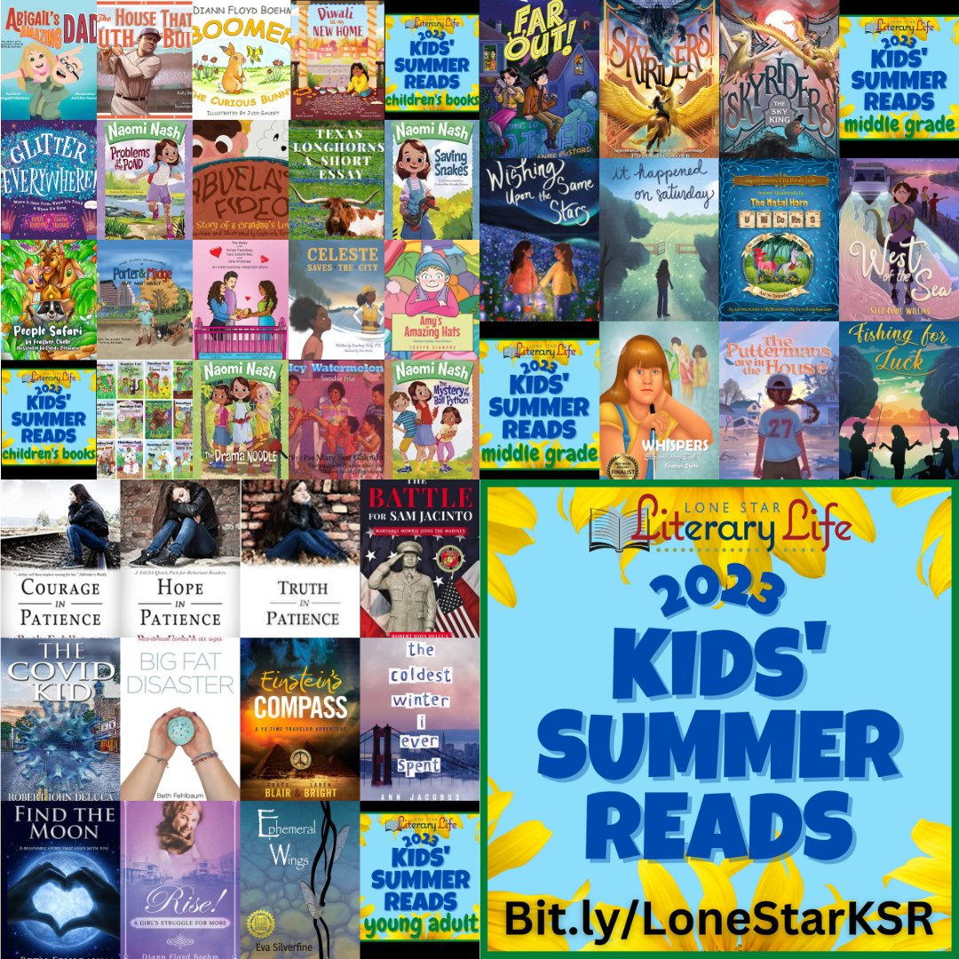 School is almost in session again and our 2023 Kids' Summer Reads comes to a close. This year, #LoneStarLit offered fifty fabulous Texas-connected titles to entertain &amp; educate. We hope young readers will keep finding great escapes in these pages.

lonestarliterary.com/kids-summer-re…