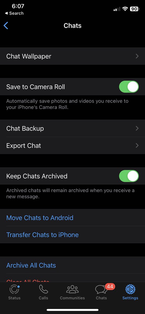 moshahdad's tweet photo. @nyetsott @HAliPunjabi Open WhatsApp then go to Settings > Chats > Move to Android https://t.co/6kNE1Xt4ap
