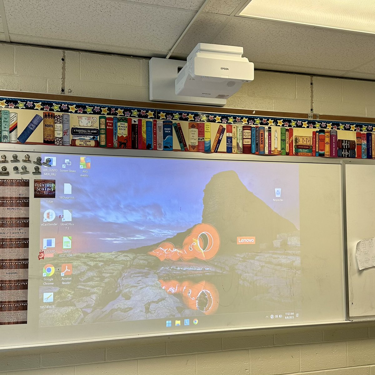 CMasi12's tweet photo. 🙌 #upgrading our #projection #stats  Hello #levelup for our #teachers and #students! #edtech #edtechchat #k12 #k12education #backtoschool #blendedlearning @EpsonAmerica @KeyboardConsult 😊 🎉 #thankyou for such an amazing install. https://t.co/Pl8PVGGCBA