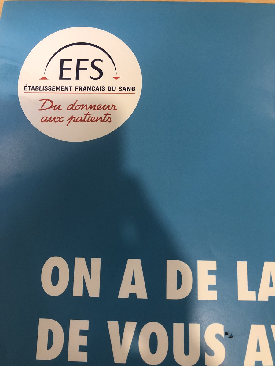 Contente d’avoir donné mon sang pour la 4e fois #prenezlerelais <a href="/EFS_dondesang/">Établissement français du sang</a> <a href="/EFS_Sante/">Établissement français du sang</a> 💪