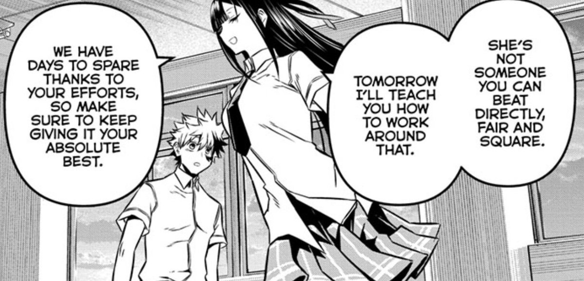 ShadzMangaOnly's tweet photo. Though it feels clear that Gakuro will have some inherited ability to fall back on, I'm glad we won't be doing so for every obstacle. Frequent use of anything tends to cheapen or undermine it's effect for me. 🙏🏽
#ShadzNE #NE13 #NuesExorcist13 https://t.co/mRinxMkIgc