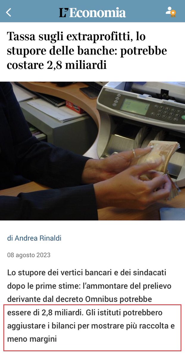 Quindi al <a href="/Corriere/">Corriere della Sera</a> stanno dicendo che le banche, spesso e volentieri manipolano i bilanci? 🤣🤣🤣
