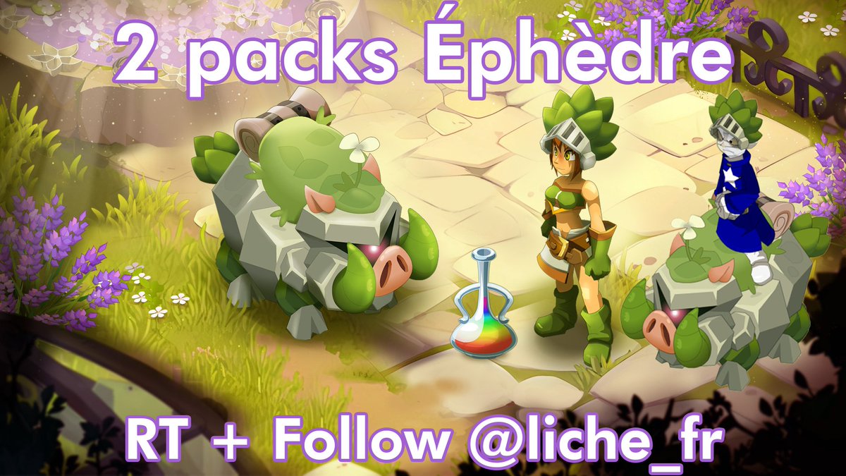 🎁 Concours : 2 packs Éphèdre à gagner !

Le pack contient 2 objets d'apparat (coiffe et montilier), ainsi qu'une potion de changement de couleurs (les ogrines ne sont pas incluses).

➡️ Pour participer : RT + Follow <a href="/liche_fr/">Liche</a>

🗓️ Tirage lundi 14 août !