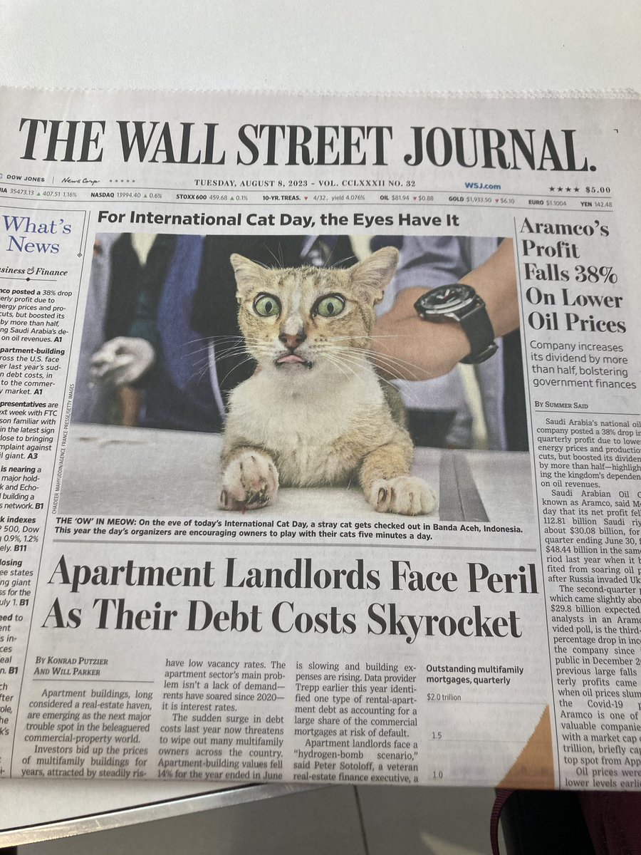 Well played @WSJ, well played. 🐾