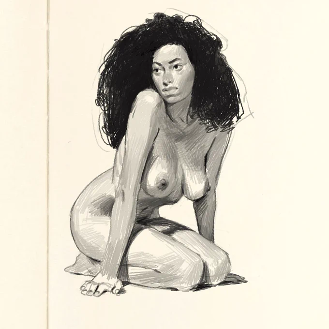 Gestures and warm-ups are a integral part of my workshop. References are provided by Grafit Studio for both critique- and spectator students. So you'll be able to draw from high quality photos of professional models! 