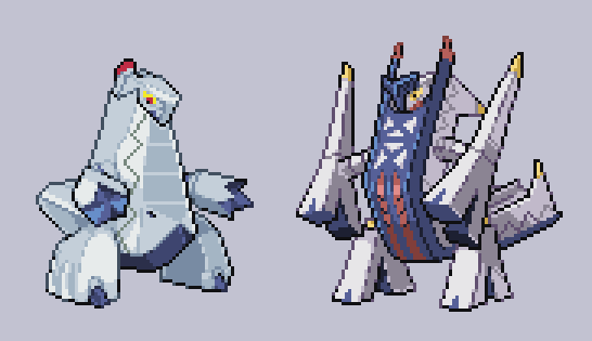#pixelart #ドット絵 #ポケモンSV #PokemonScarletViolet  ジュラルドン・ブリジュラス。 ビルが橋になるんだね。