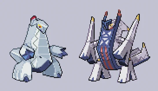 #pixelart #ドット絵 #ポケモンSV #PokemonScarletViolet  ジュラルドン・ブリジュラス。 ビルが橋になるんだね。