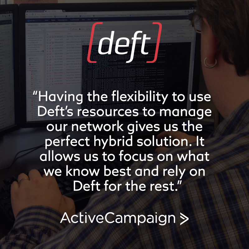 summit_says's tweet image. Deft can manage your firewalls, load balancers, switches, and routers. We can also migrate your network equipment for you if you need it! deft.team/450FeWh
#managednetwork #networkmigration #itservices
