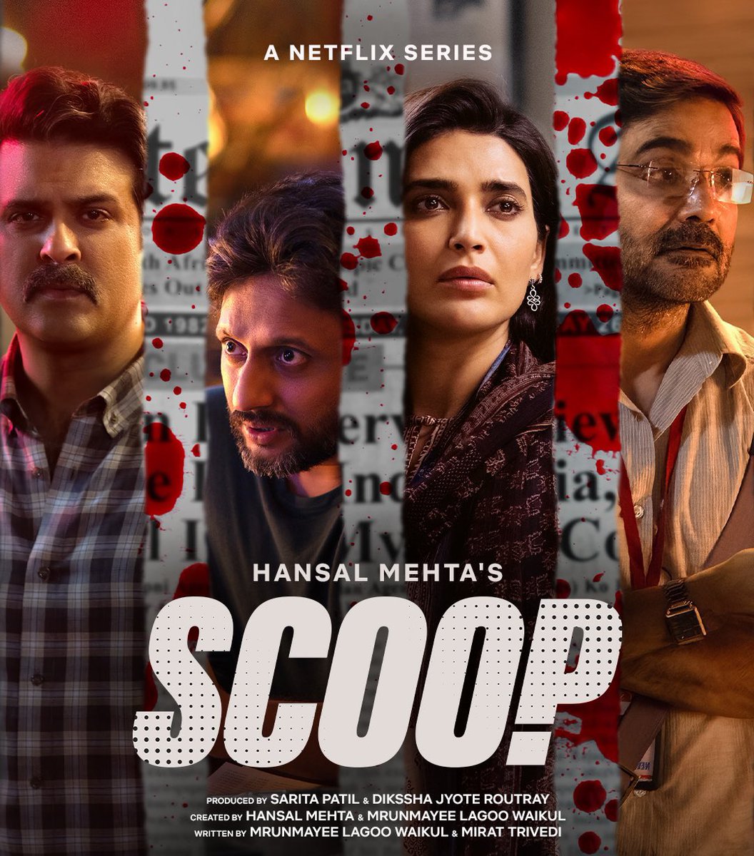Binge watched #SCOOP. It was one of finest series I've seen recently. It was gripping and intriguing. Solidarity with all the bold journalists who sacrifice their lives to bringing out the truths. Fantastic Performance from @KARISHMAK_TANNA. Hats off @mehtahansal and team.