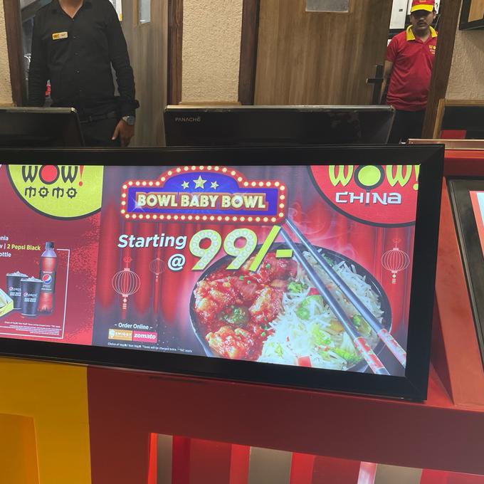 iamsud1707's tweet photo. @Wowmomo4u @GulshanOne29 @JaagoGrahak @zomato @Swiggy 

I was at gulshan129 saw this pamphlet wanted to order this. Store manager is asking me to order online from zomato while I am physically present at store. 

Can someone explain why would i pay zomato fee?Does it make sense? https://t.co/aBgZS9hnjJ
