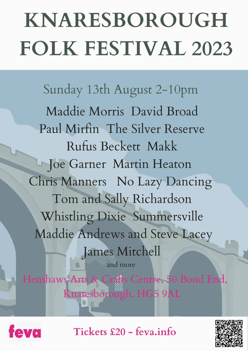 Rufus Beckett (@rufus_beckett) on Twitter photo Looking forward to sharing the bill with some amazing musicians including <a href="/_queerfeminist/">Maddie Morris</a> and <a href="/paulmirfinband/">The Paul Mirfin Band</a> this Sunday @henshaws arts & crafts in #Knaresborough
Beautiful venue for a music event during the first weekend of <a href="/fevaFest/">Knaresborough FEVA</a> Looking forward to sharing the bill with some amazing musicians including <a href="/_queerfeminist/">Maddie Morris</a> and <a href="/paulmirfinband/">The Paul Mirfin Band</a> this Sunday @henshaws arts & crafts in #Knaresborough
Beautiful venue for a music event during the first weekend of <a href="/fevaFest/">Knaresborough FEVA</a>