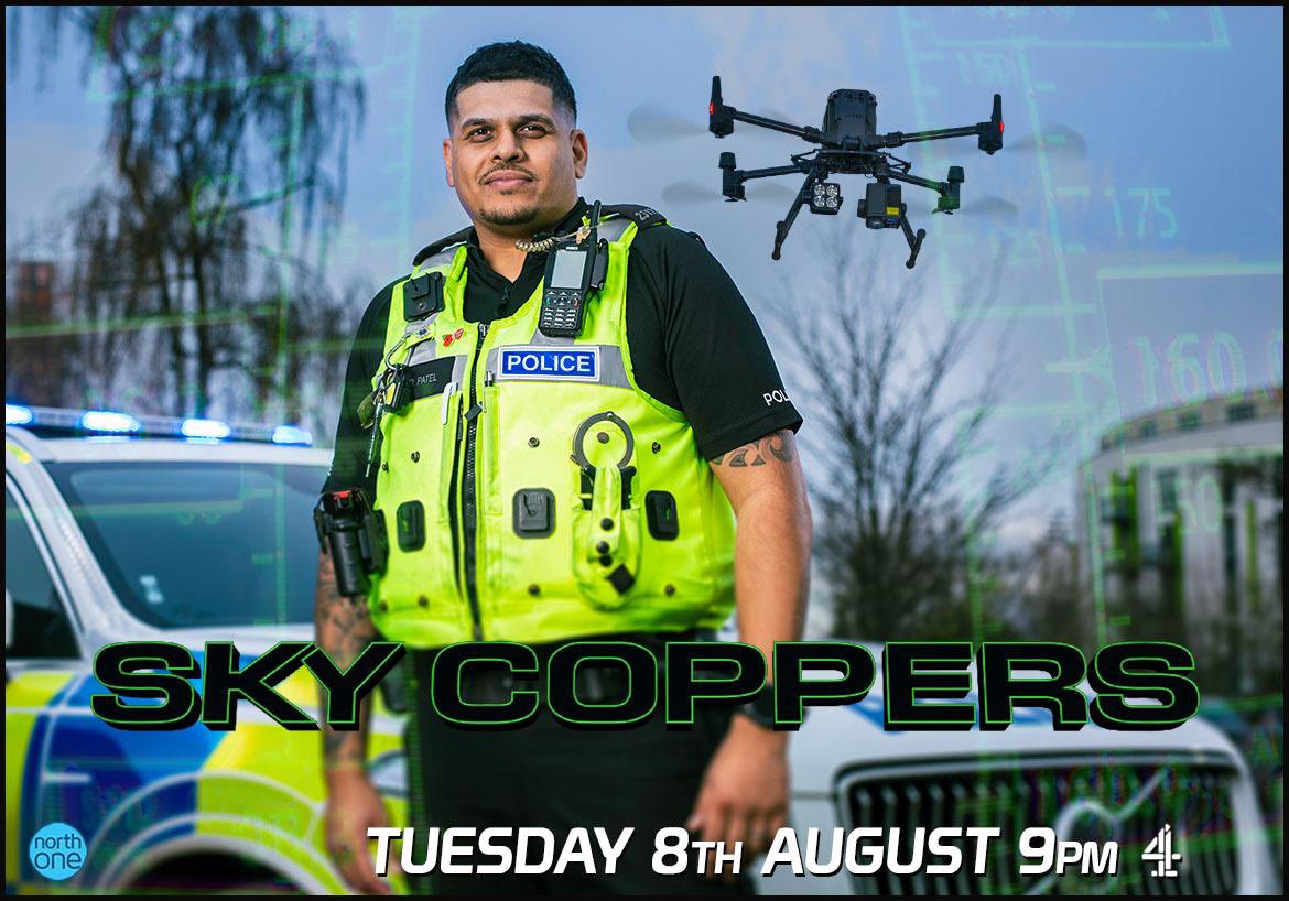 Just a reminder (the penultimate episode) - #SkyCoppers with .@dronesWMP tonight at 9pm .@Channel4 Episode 5. Or you can watch the entire series on catch up. Ep 5 & 6 shows just important drones are for policing. Keeping people safe & bringing offenders to justice 👍🏼 RT thx