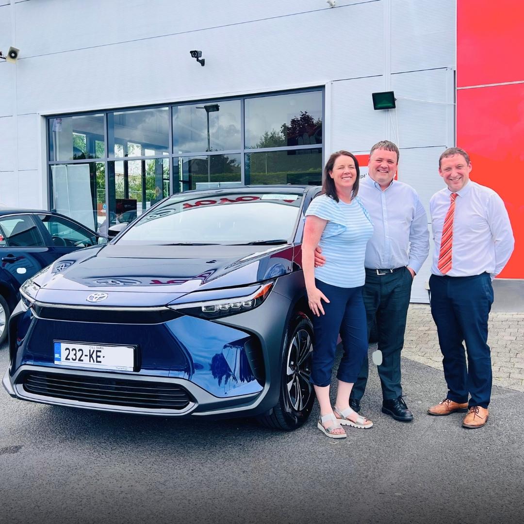 ToyotaNaas's tweet image. Congratulations, Margaret Lee, on embracing the future with the all-new Toyota bZ4X from Toyota Naas. ⚡️ Your choice sparks a new era of emission-free journeys. Enjoy every electrifying adventure ahead! 🚗🔌 #ToyotaBZ4X #ElectrifyingTheFuture #ToyotaNaas
