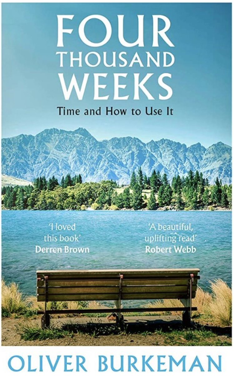 Probably the best book written on time management in English in the modern era (because it turns the concept on its head; showing how much we've got 'time' wrong.) Great read by <a href="/oliverburkeman/">Oliver Burkeman</a> 
4000 weeks is all we have on this earth, if we live around 80 years!