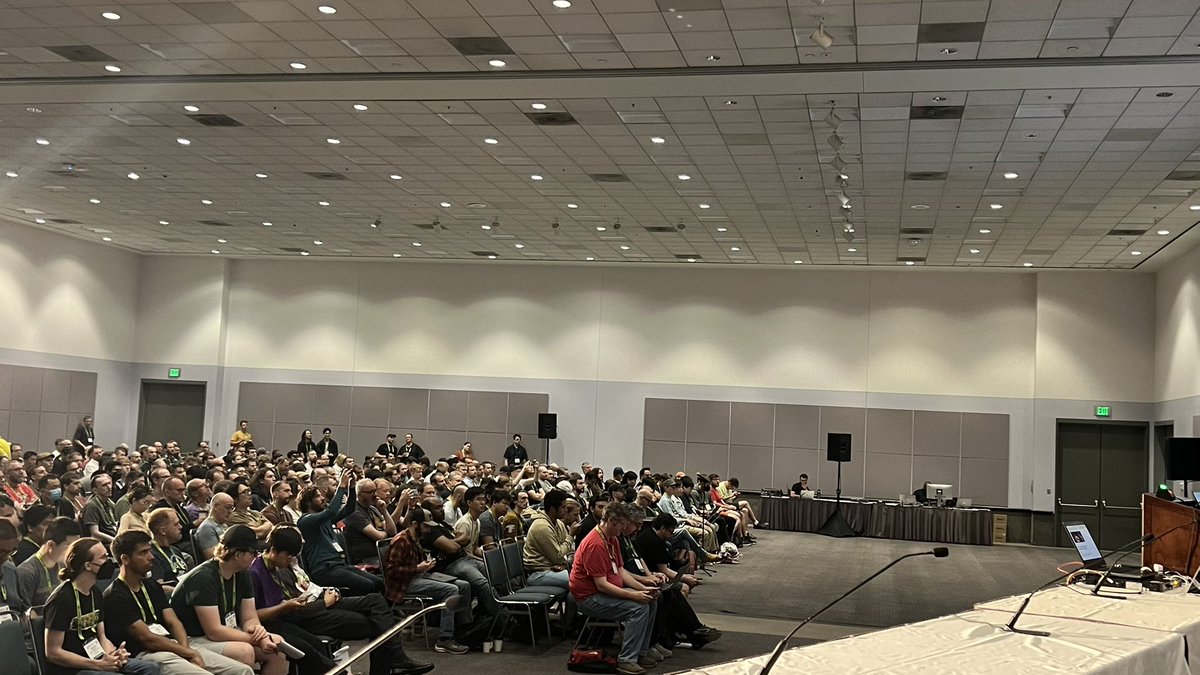 #rtradvances #SIGGRAPH2023 <a href="/vonschneidz/">Andrew Schneider 📦🌩️</a> is now sharing the amazing work for <a href="/Guerrilla/">Guerrilla</a>’s volumetric clouds