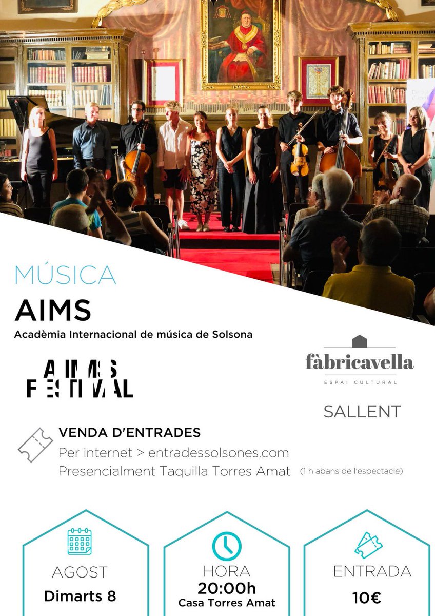 Avui al matí a les 12h hem gaudit d'un molt bon concert a la Sala Polivalent. Ara, en tenim un en marxa al carrer (#Solsona) i a les 20h, n'engeguem un altre a <a href="/somsallent/">Ajuntament de Sallent</a>! 

Que no pari la música! 🎶
