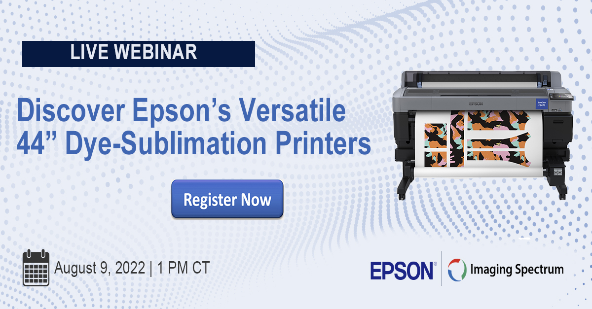 EpsonAmerica's tweet image. Join us tomorrow as we delve into the cutting-edge technology behind the Epson F6470 Sublimation Printers! Register for FREE▶️ conta.cc/3Yyo2VJ
#Sublimation #LargeFormatPrinters
