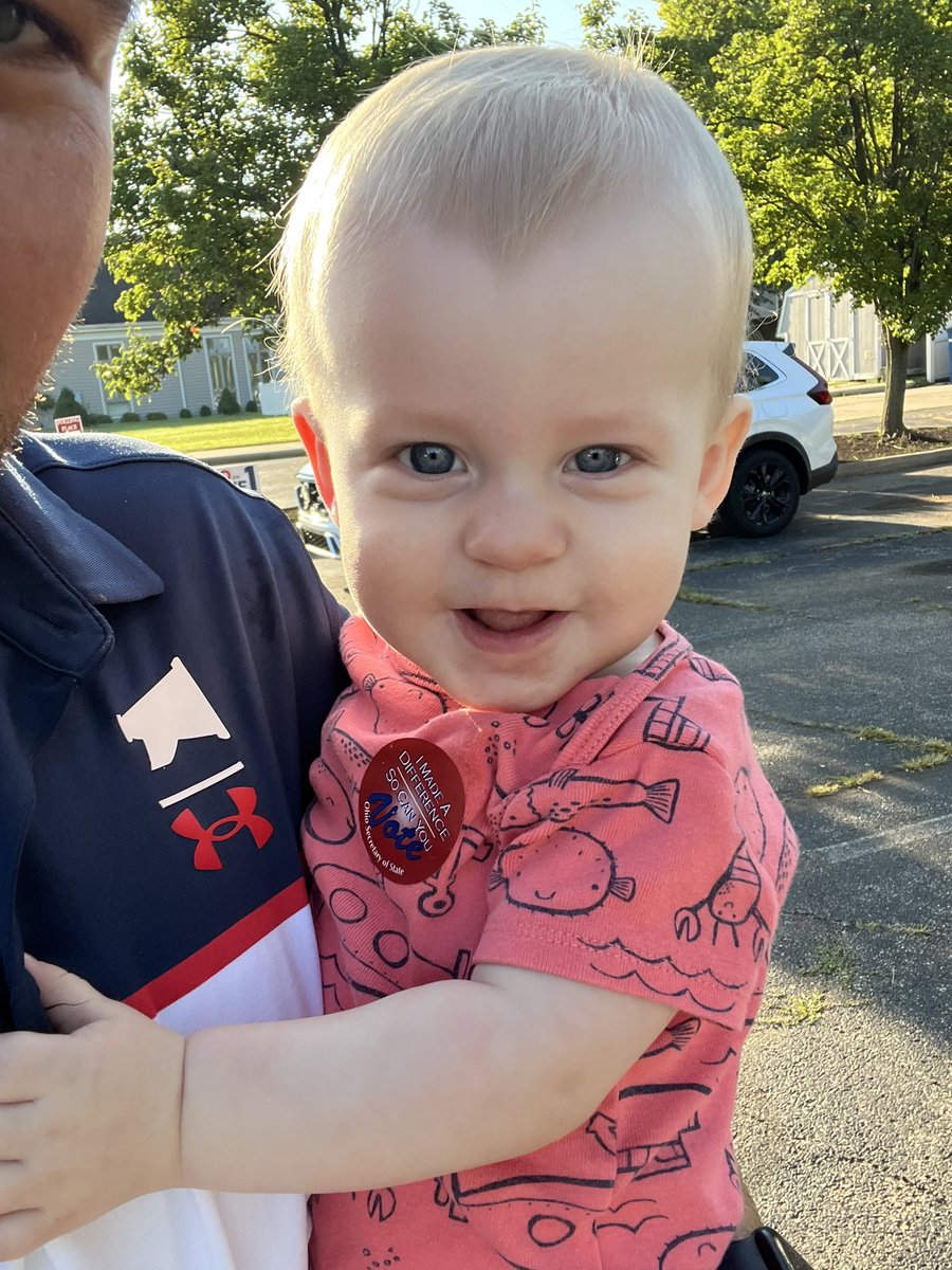 A vote for Nolie P. is a vote for freedom! And more stickers! 🗳️ 🇺🇸 #electionday #babysfirstvote