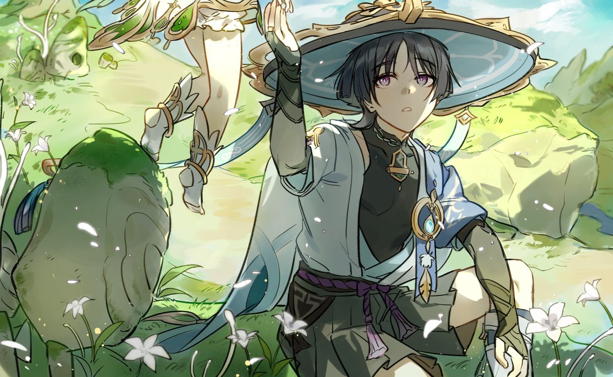 DIlli47014354's tweet photo. 🍃
#放浪者イラストコンテスト #GenshinImpact #Wanderer #FanArtContest https://t.co/qgLmHNvL4p