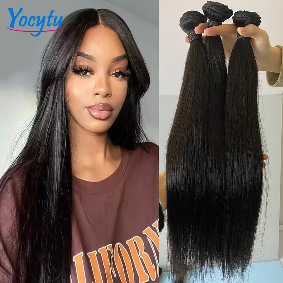Buy link:s.click.aliexpress.com/e/_DD6A1Vd 24 Inch Straight Human Hair Bundles YOCYTU 100% Straight Hair Bundles Brazilian Weave Bundles Human Hair Extension For Women On Sale Free Shipping 1-3 Days Fast Delivery <a href="/SinthiaBeauty/">Heaven's Beauty</a> #sinthiabeauty #hairextension #women #straighthair #Girlsitem