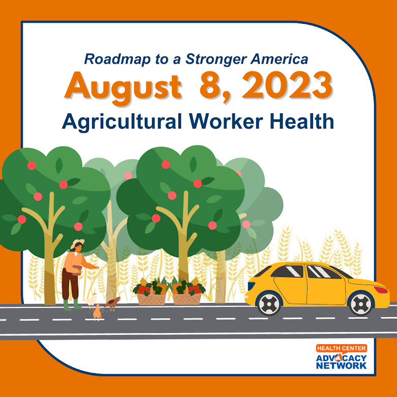 ParkTreeCHC's tweet photo. Do you wonder how the food 🍊🌽 on your table gets there? Agricultural workers across the country work and live in exhausting conditions to provide for our collective well-being.

Today, we honor them and those who provide comprehensive care. 

#NHCW23 #ValueCHCs https://t.co/P1mnJQQKqL